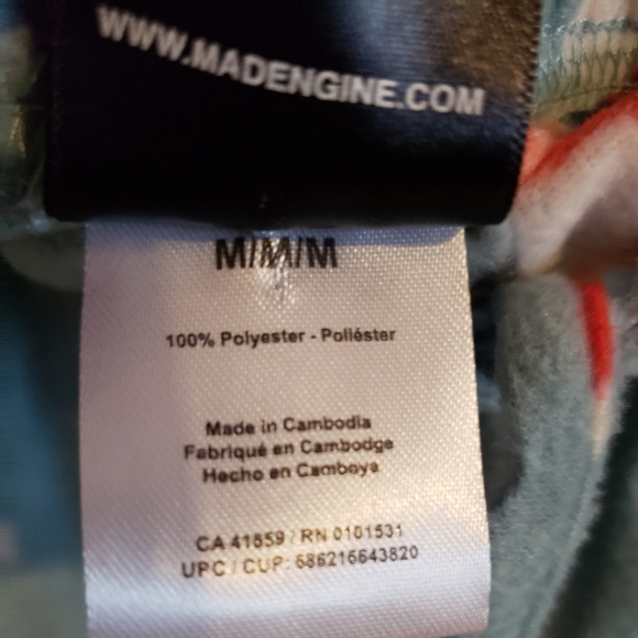 Mad Engine Super Soft Santa Lounge Christmas Pants Teal Red Gift X-Mas NWOT W-M - Picture 8 of 9